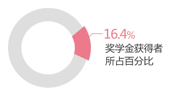 美国留学奖学金获得情况