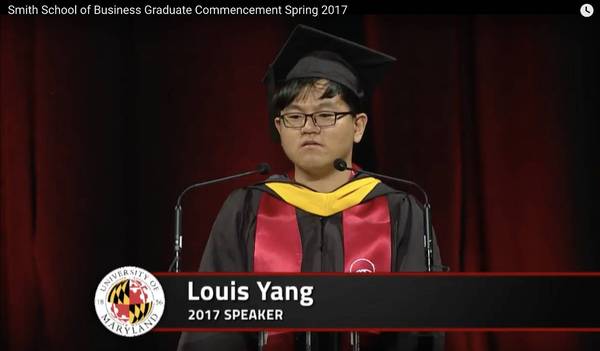 Yang 同学讲到了自己从进入马里兰大学便一直在思考UMD(University of Maryland)代表的意义是什么